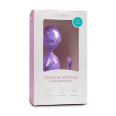 Фиолетовые вагинальные шарики Jiggle Mouse - 
