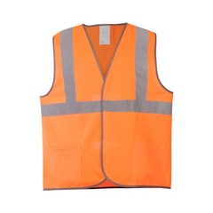 Жилет сигнальный 6АТ оранжевый (трикотаж 100% п/э) 3 СОП с карманами