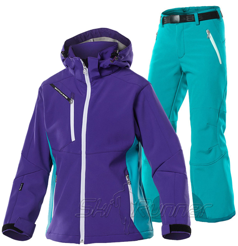 Лыжный костюм детский 8848 Altitude Apex Purple Wilbur Turquoise
