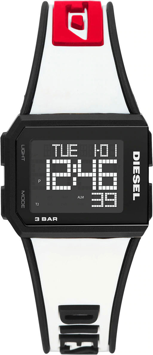 diesel chopped digital watch