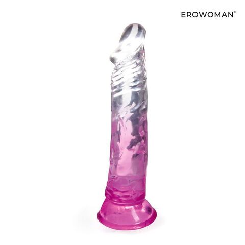 Розовый гибкий фаллоимитатор - 20,5 см. - Erowoman-Eroman EROWOMAN NEW COLLECTION LET-14003