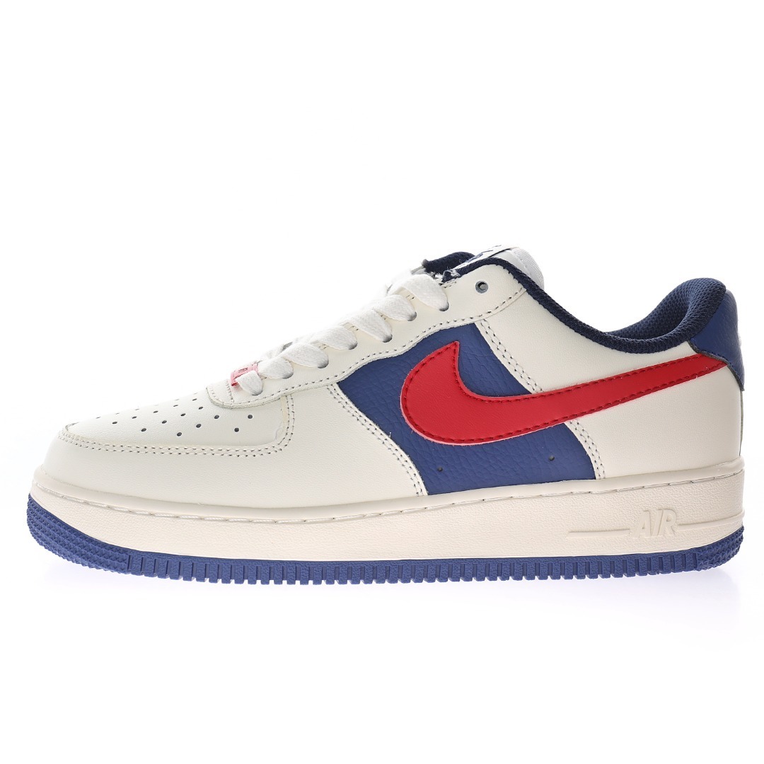 red white and blue air force 1's