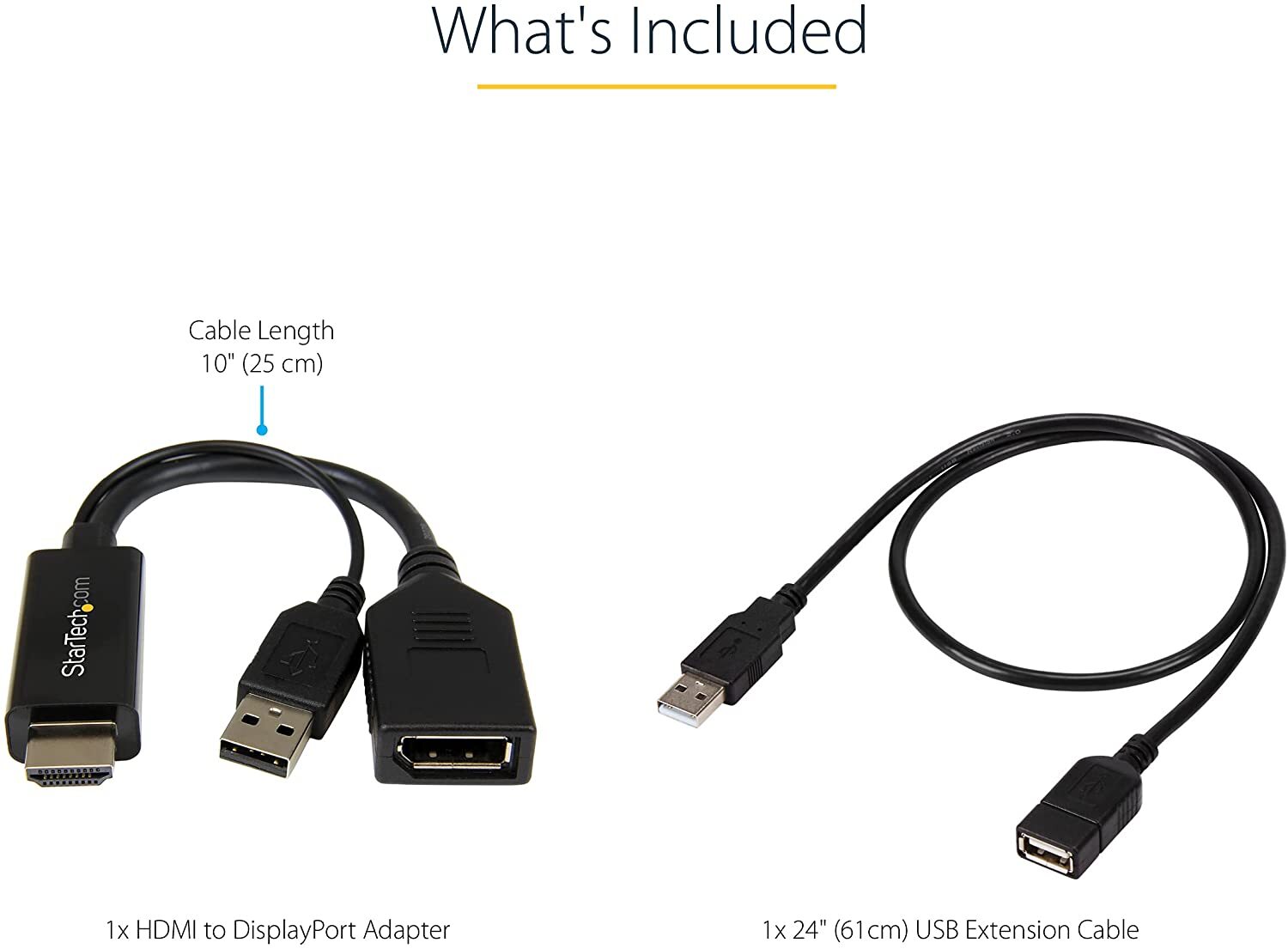 Купить Адаптер Startech HDMI to DisplayPort Video Adapter 4K 30Hz с  питанием USB - по выгодной цене | Нобэл