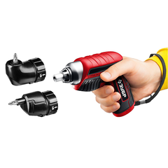 ЗУБР  ViX 3.6 В, аккумуляторная отвертка, 10 бит, насадка угловая и эксцентрик (ЗО-Е-3.6 ЛиМ2)