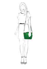 1822 FD саффиано зеленый  (сумка женская)