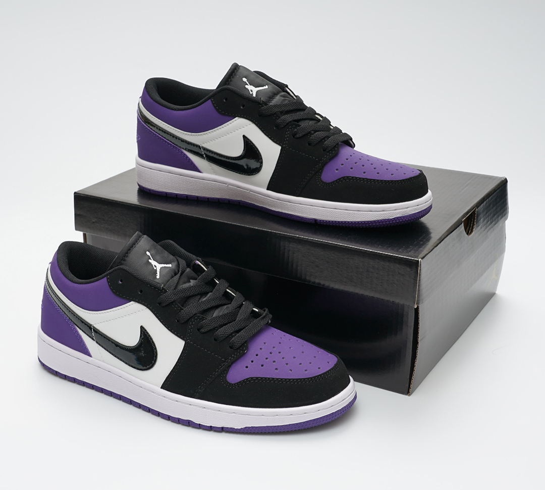 jordans 1 purple low