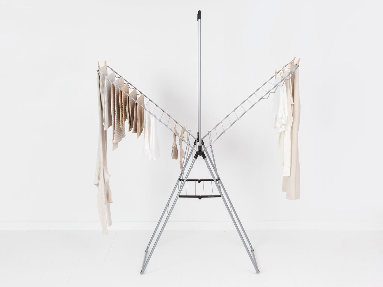 Сушилка напольная с перекладиной HangOn (25 м навески), Серый металлик, арт. 403545 - фото 5