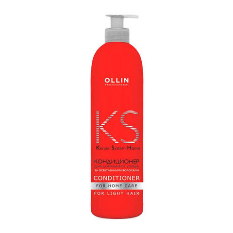OLLIN Keratine System Home For Home Care For Light Hair Conditioner - Кондиционер для домашнего ухода за осветлёнными волосами