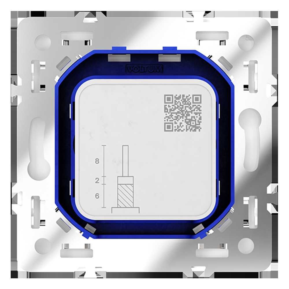 Розетка телевизионнная встраиваемая Voltum S70 оконечная TV+SAT, (кашемир) VLS060403