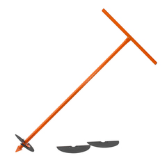 69-9-200 Бур садовый со сменными ножами, 1м, диаметр 150-200мм (Россия)