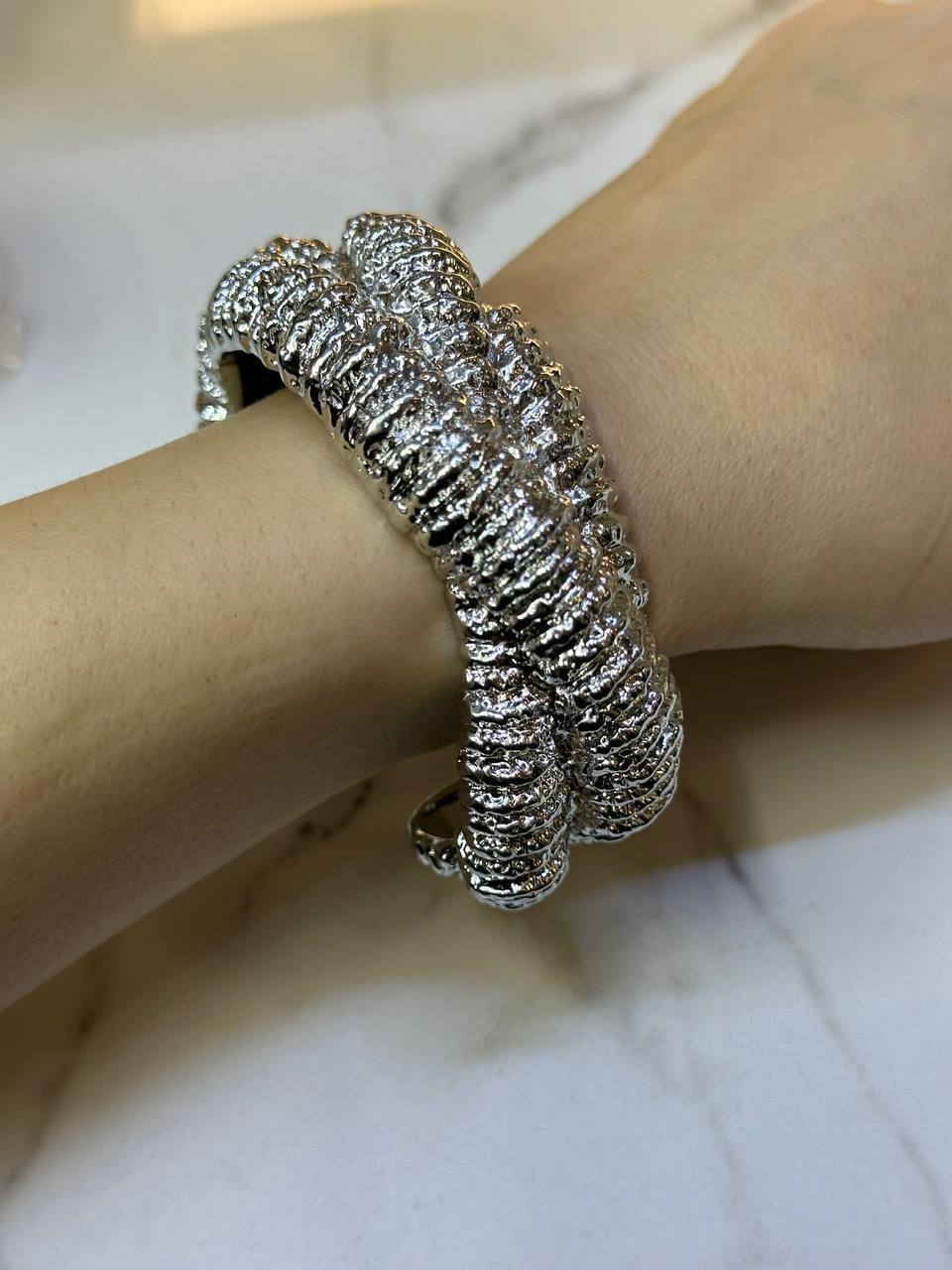 Браслет плетение под серебро