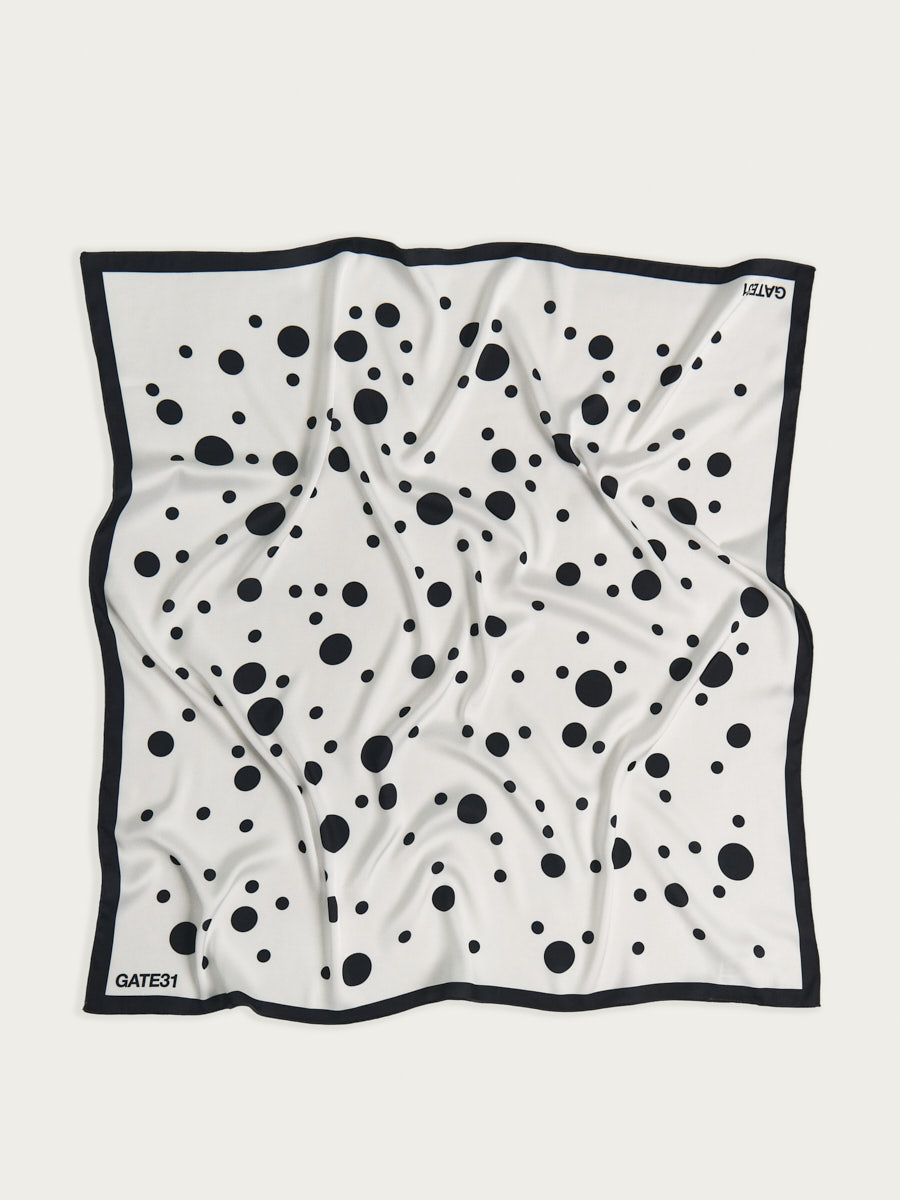 

Платок, Бело-черный