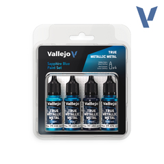 Vallejo True Metallic Metal - набор Sapphire Blue