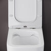 Ceramica Nova Cubic CN1809 Напольный пристенный унитаз-соло с ультра тонким сидением с функцией плавного закрытия, цвет: белый