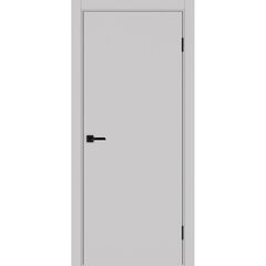 Купить Межкомнатная дверь экошпон Неаполь 201 пепельный кромка в цвет полотна