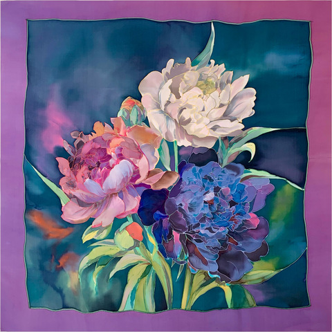 Шелковый платок батик 