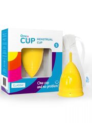 Желтая менструальная чаша OneCUP Classic - размер S - 