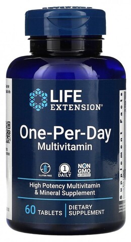 LIFE Extension One-Per-Day, Multivitamin, Мультивитамины  60 капс c iHerb