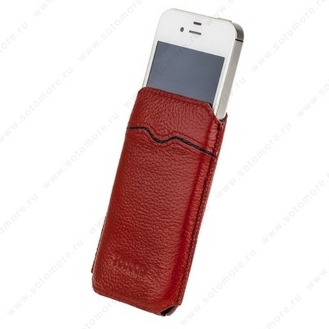 Чехол-пенал кармашек Yoobao для iPhone 4S/ 4 - Yoobao Beauty Leather Case Red