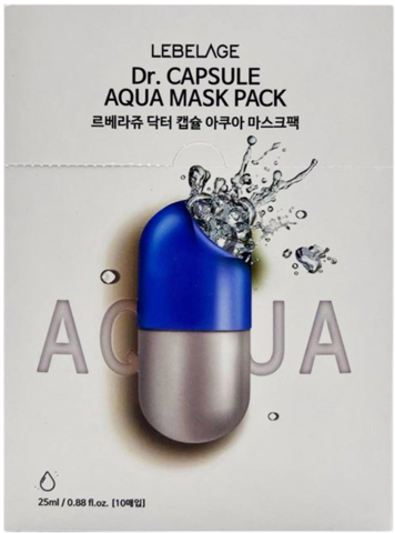 Lebelage Dr. Capsule Aqua Mask Pack Маска для лица тканевая с гиалуроновой кислотой