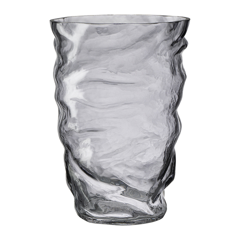 Ваза 20см Bergenson Bjorn Crumpl серая