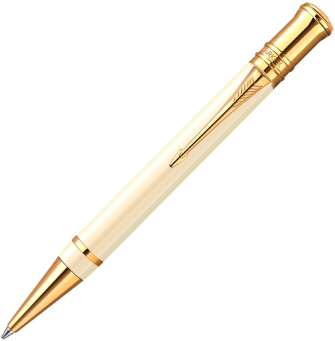 Шариковая ручка Parker (Паркер) Duofold Historical Colors White Ivorine GT (1907140)