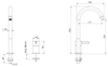 Remer MC57LBR Смеситель для раковины Remer Metrica MC57LBR, бронза масляная