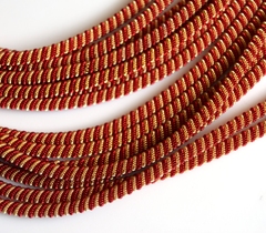 Канитель спиральная 4мм золото-красный (№1091)