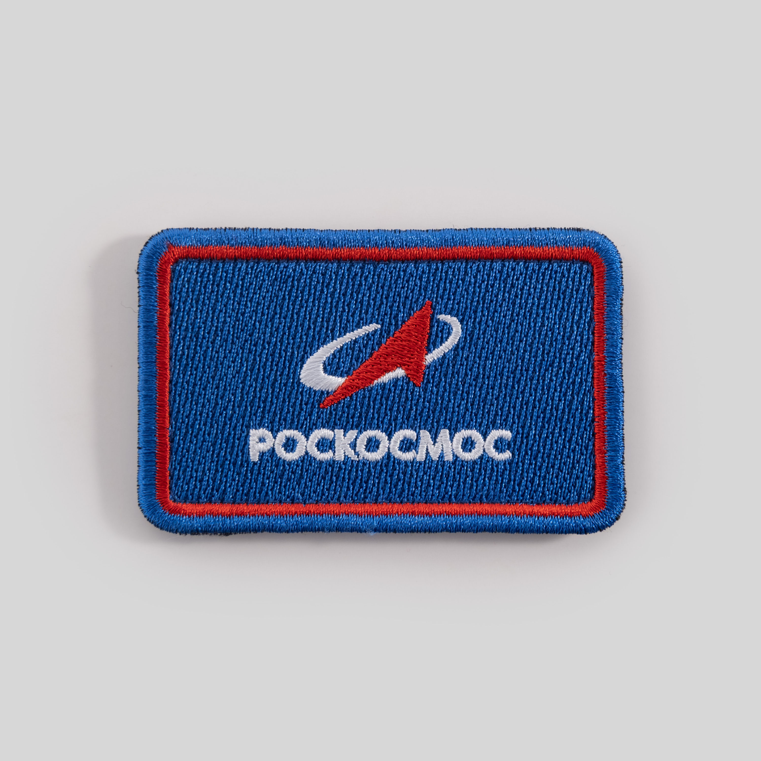 Шеврон Роскосмос прямоугольный футболка роскосмос размер 40 синий