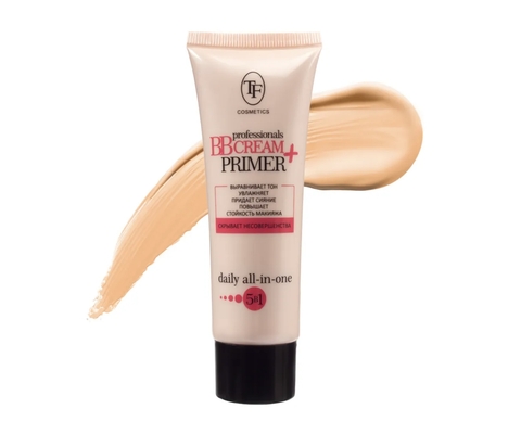 TF Крем-тон и Основа под макияж professional BB Cream+Primer тон 03 темный