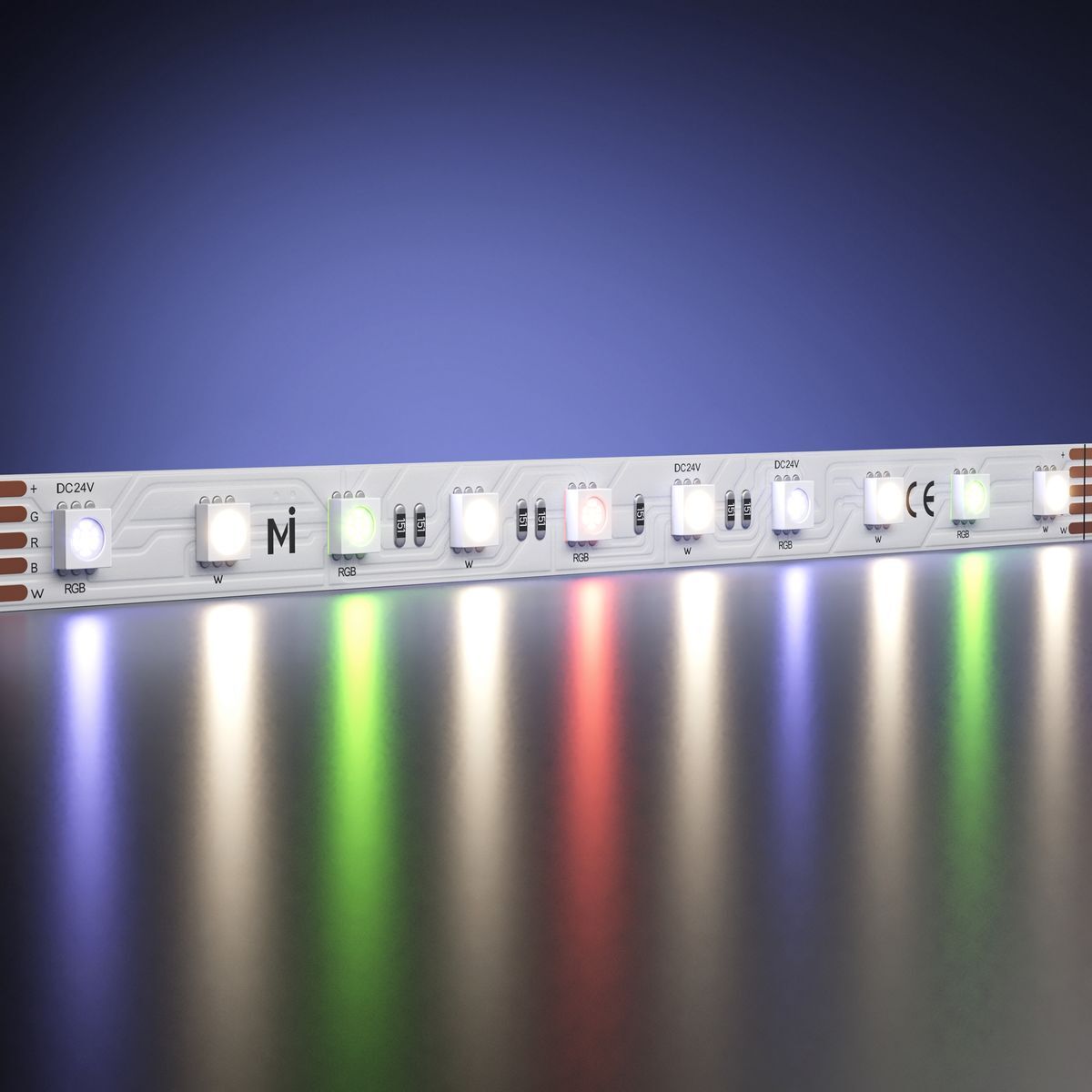 Светодиодная лента Maytoni 14,4W/m 60LED/m 5050SMD дневной белый + RGB 5M 201133