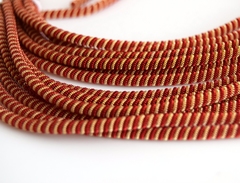 Канитель спиральная 4мм золото-красный (№1091)