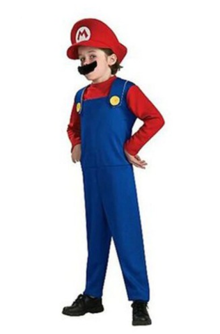 Супер Марио костюм детский с перчатками