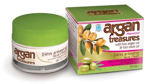 Крем ARGAN TREASURES для лица 24 часа Антивозрастной