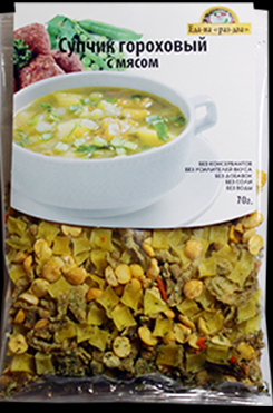 

СУП ГОРОХОВЫЙ С МЯСОМ (70 г)