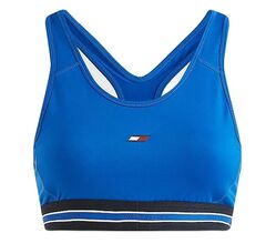 Бюстгальтер спортивный Tommy Hilfiger Mid Intensity Seasonal Tape Bra - kettle blue