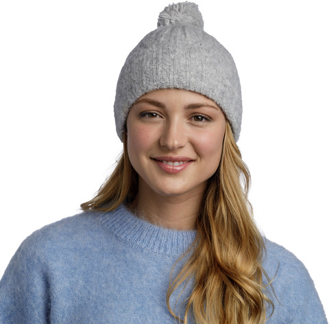 Картинка шапка вязаная Buff Hat Knitted Nerla Grey - 1