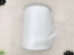 Косая бейка атласная, ш. 1,5 см, белый