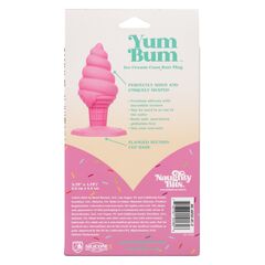 Розовая анальная пробка в виде мороженого Yum Bum Ice Cream Cone Butt Plug - 9,5 см. - 