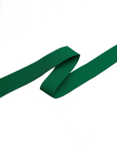 Репсовая лента , цвет: зелёный, ширина: 15 мм