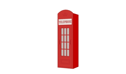 Шкаф красная телефонная будка Лондон