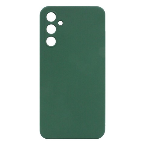 Силиконовый чехол Silicone Cover с защитой камеры для Samsung Galaxy A34 (Темно-зеленый)
