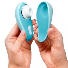 Стимулятор клитора бесконтактный Womanizer Liberty, голубой