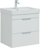 Aquanet 310144 Тумба Ирис new 60 подвесная 2 ящ. цв. белый глянец (310144)