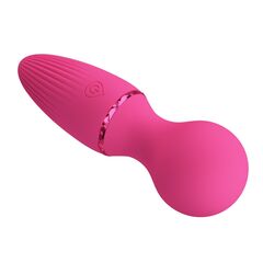 Розовый мини-wand Dwayne - 12 см. - 