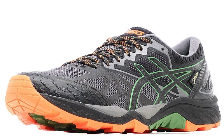 Непромокаемые кроссовки внедорожники Asics Gel-Fujitrabuco 6 G-TX gray  мужские T7F0N 020 - Skirunner.ru
