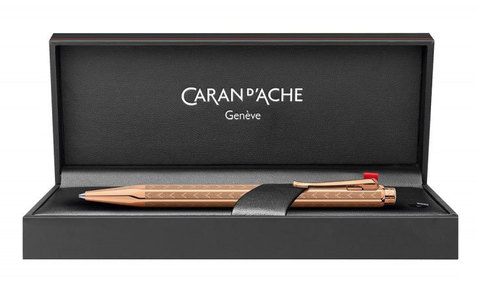 Ручка шариковая Caran d'Ache Ecridor Chevron Rose Gold (898.407)