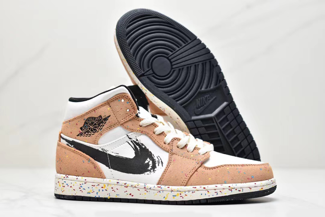 Jordan 1 mid paint splatter store