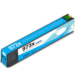 Картридж совместимый F6T81AE 973XL cyan голубой для HP PageWide 452dw/477dw, P55250dw/MFP, P57750dw. 7K