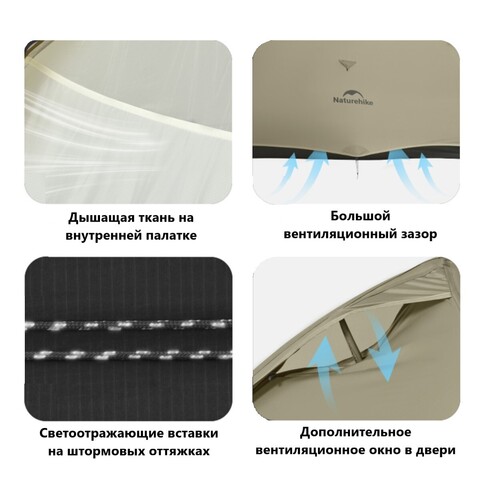 Палатка туристическая Naturehike Cloud Up 1 PRO
